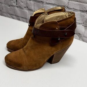 Rag & Bone suede moto booties size 6.5